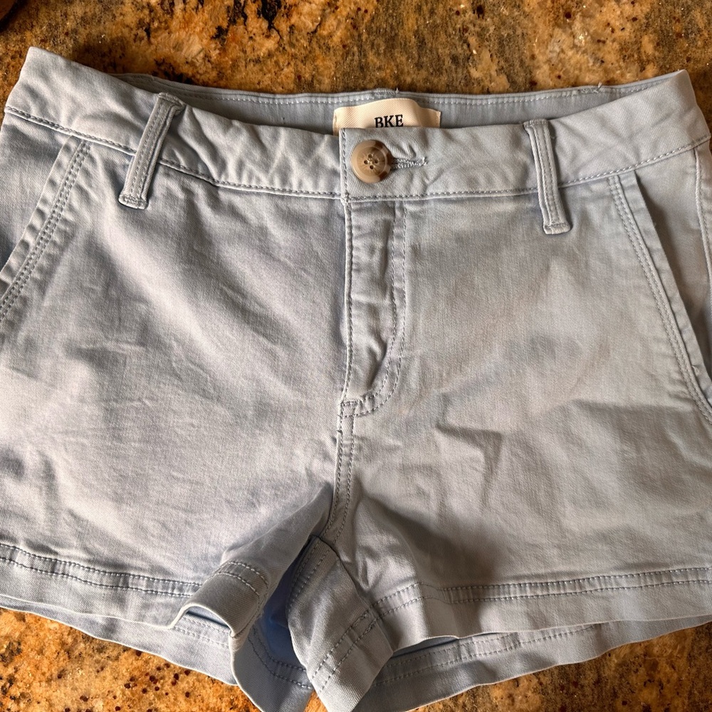 BKE Women's Soft Blue Shorts